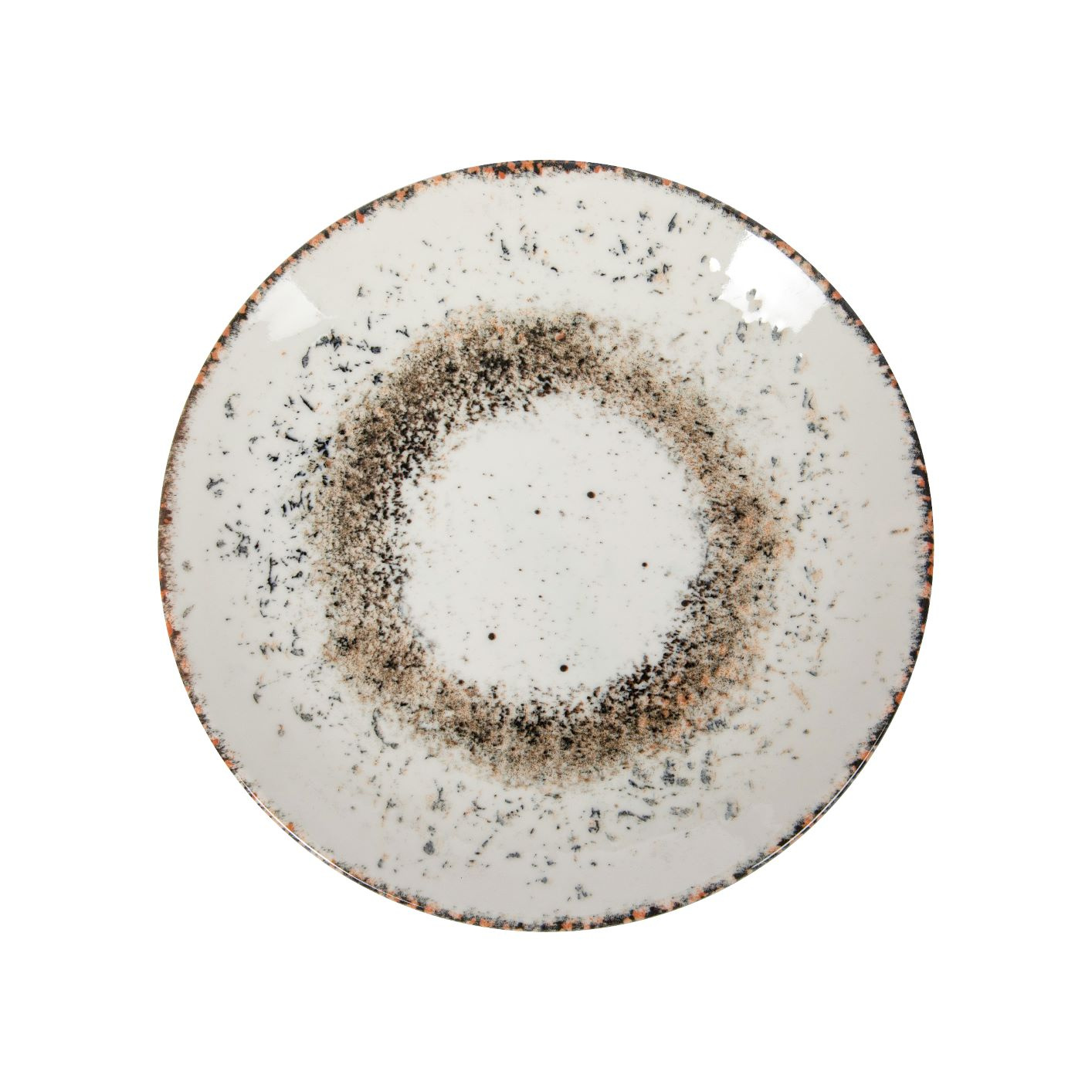 GBSEO23DUR1515 Тарелка круглая  d=23 см., плоская, фарфор,цвет бежевый, Crumbs R1515