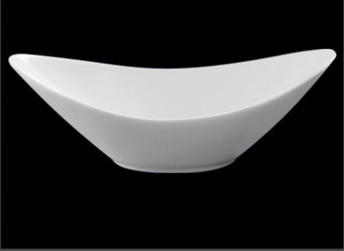 S2496 Салатник овальный (0.5л)50 cl., фарфор,молочно-белый, ., SandStone, Китай