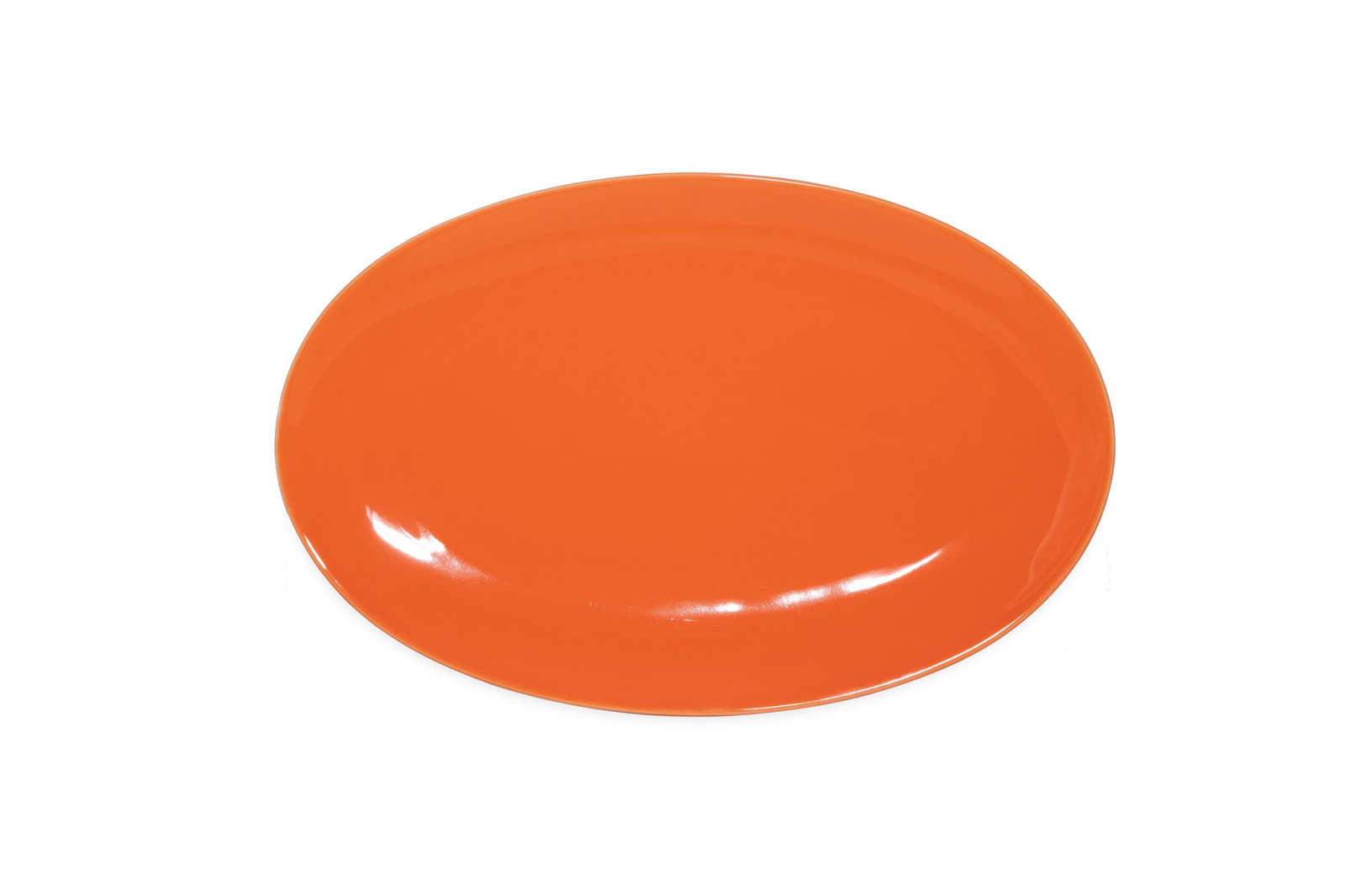 CS0062Orange Тарелка овальная "Coupe"  30 см., фарфор,цвет оранжевый, Lantana, SandStone, Китай