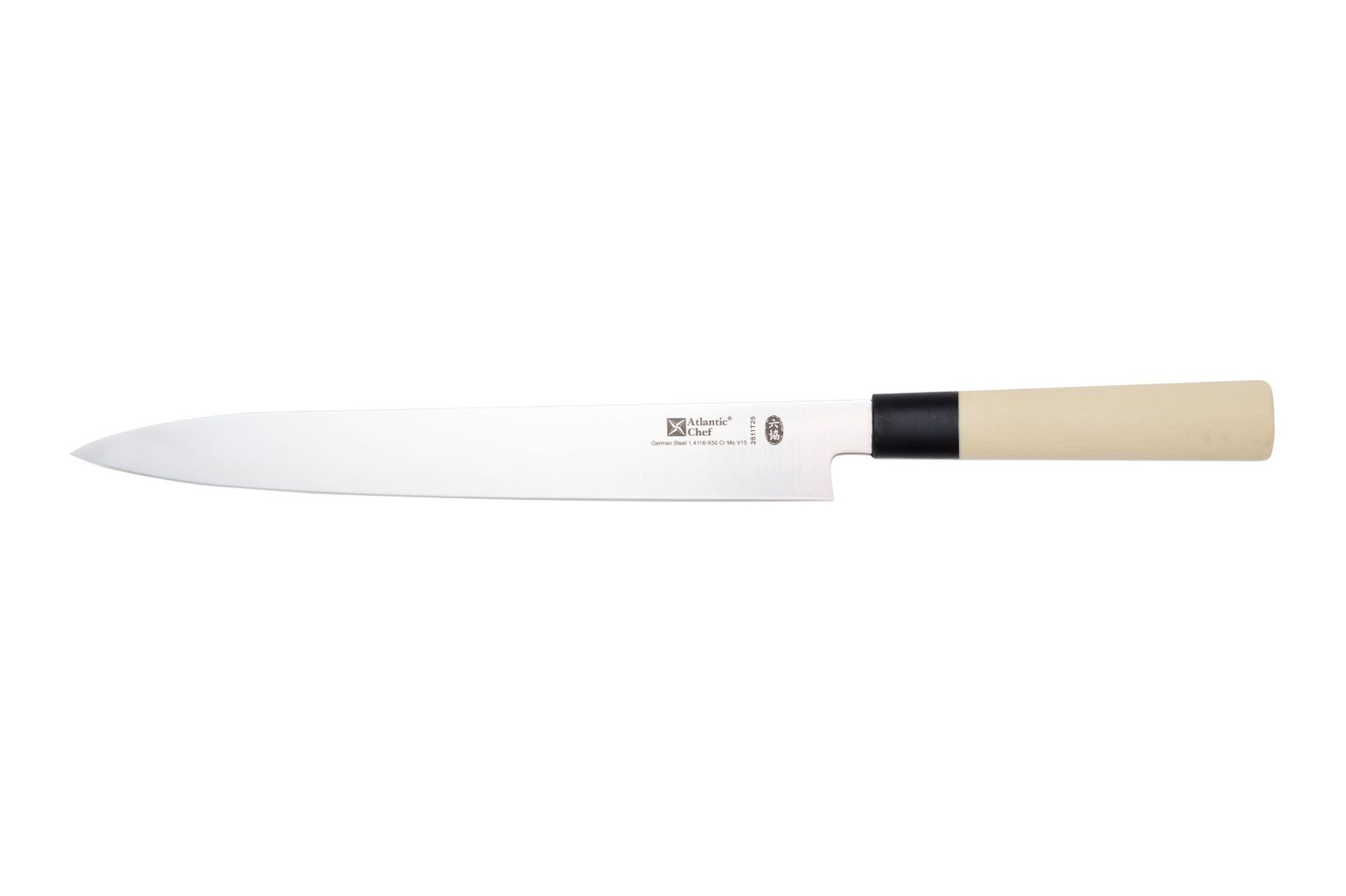 2511T26 Нож кухонный Sashimi (Japanese Style), L=30см., лезвие- нерж.сталь,ручка- пластик,цвет бежев