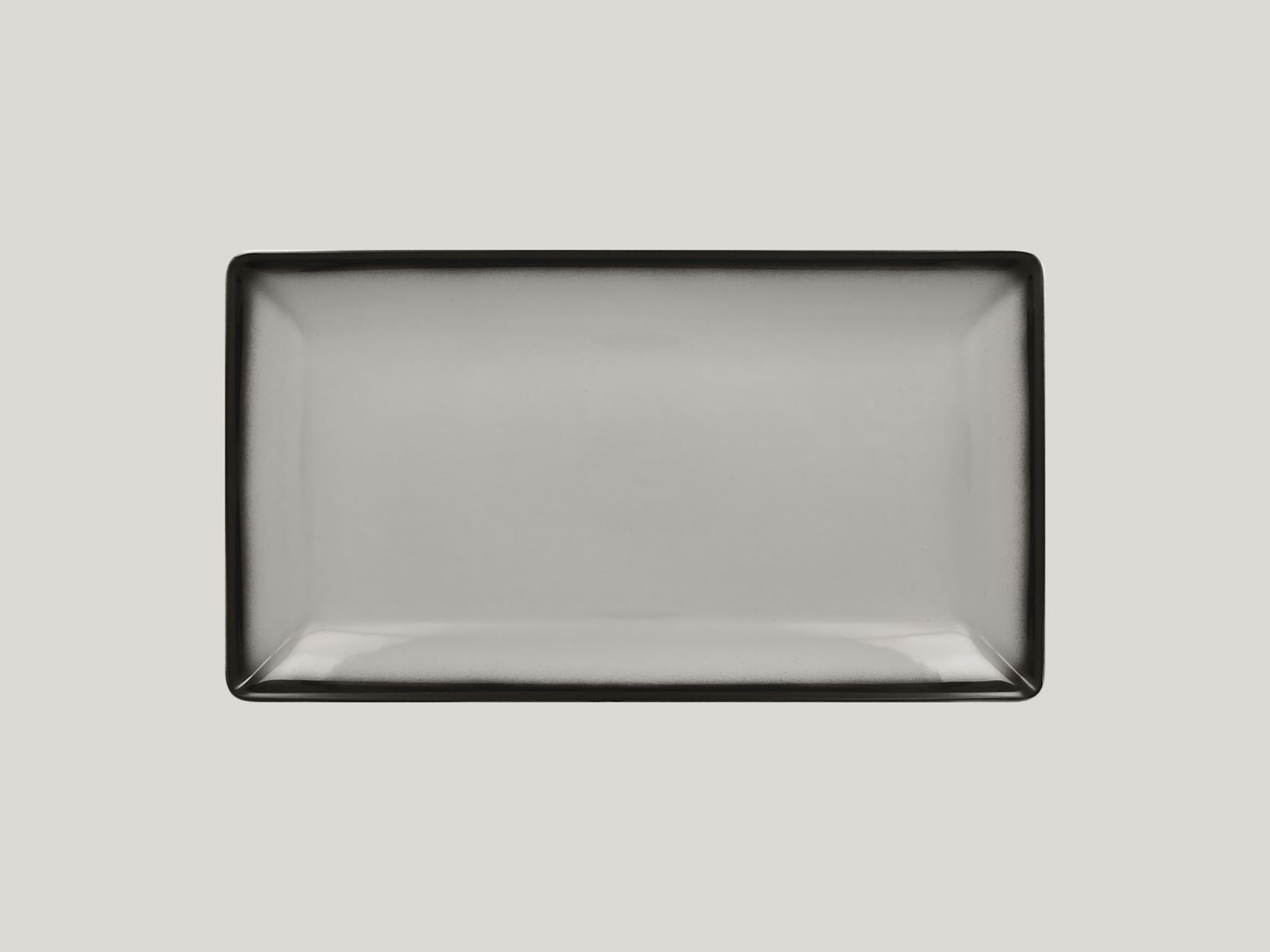 LEEDRG33GY Тарелка прямоугольная  33х18 см., плоская, фарфор,цвет серый, Lea, RAK Porcelain, ОАЭ