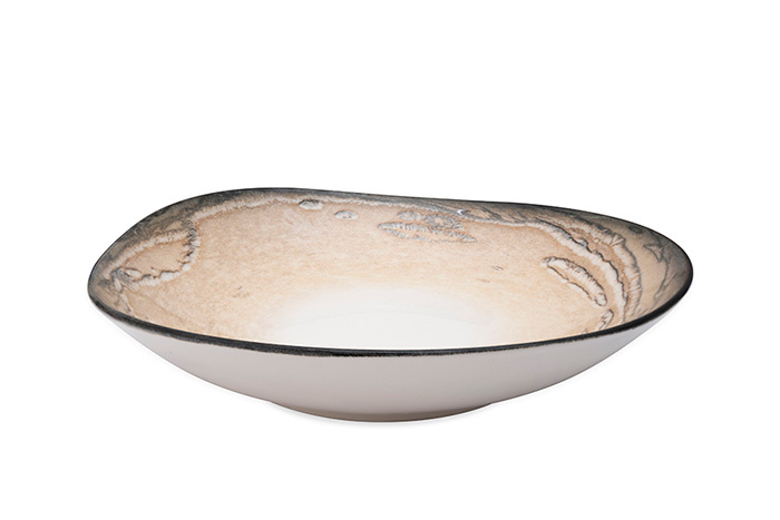 GBSRD20CK101565 Салатник ассиметричный d=20см., (300мл)30 cl., фарфор, Breeze
