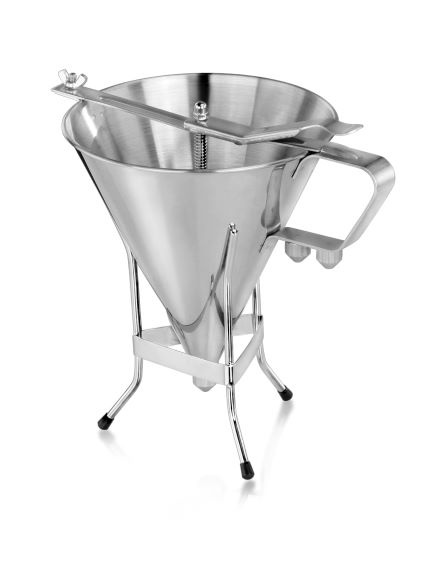 IFA003 Дозатор воронка на подставке+ 3 насадки, d=19.4см., нерж.сталь, Gerus