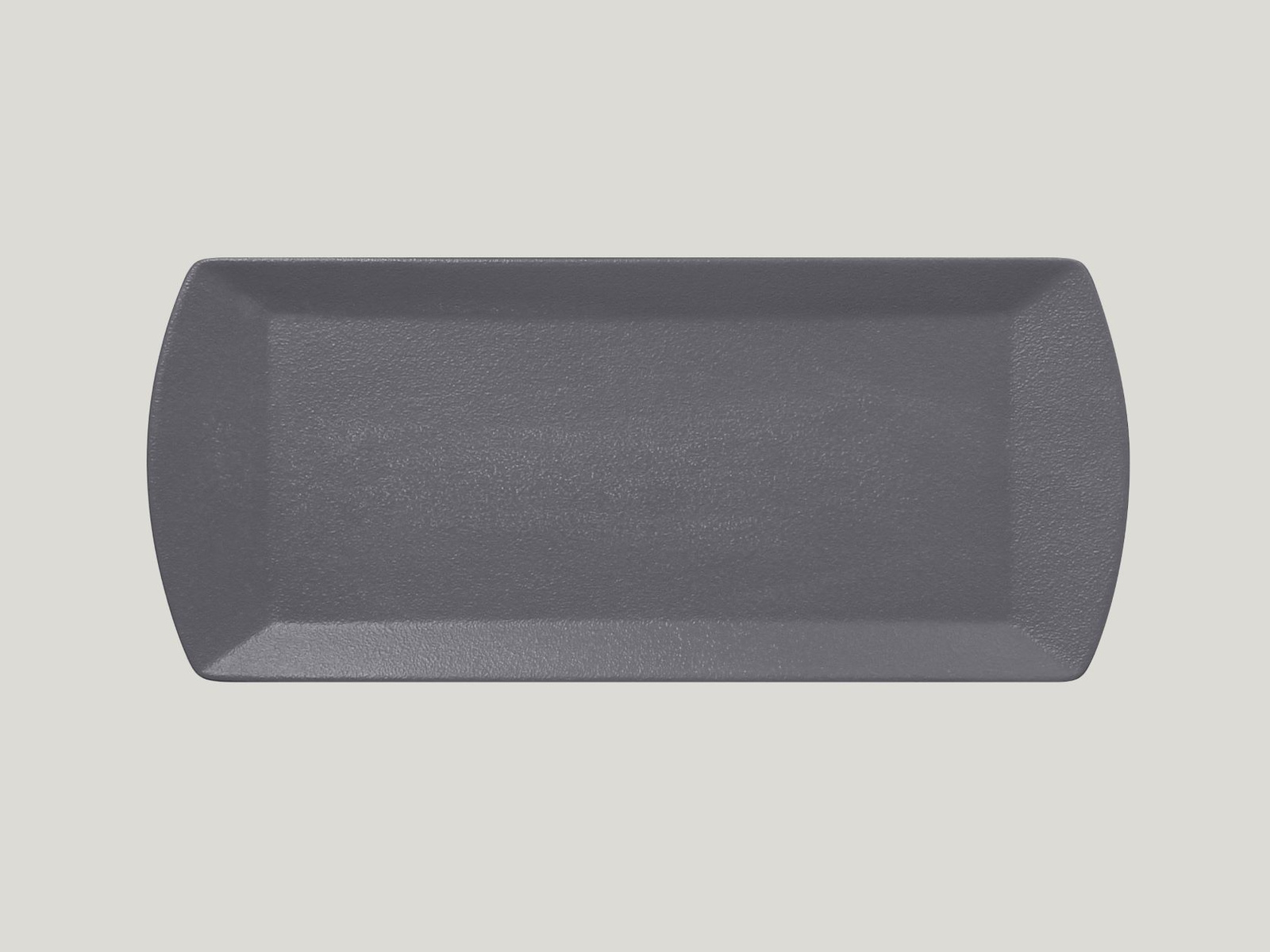 NFOPSP35GY Тарелка прямоугольная  35x15 см.,для подачи,фарфор,NeoFusion Stone(серый),RAK Porcelain