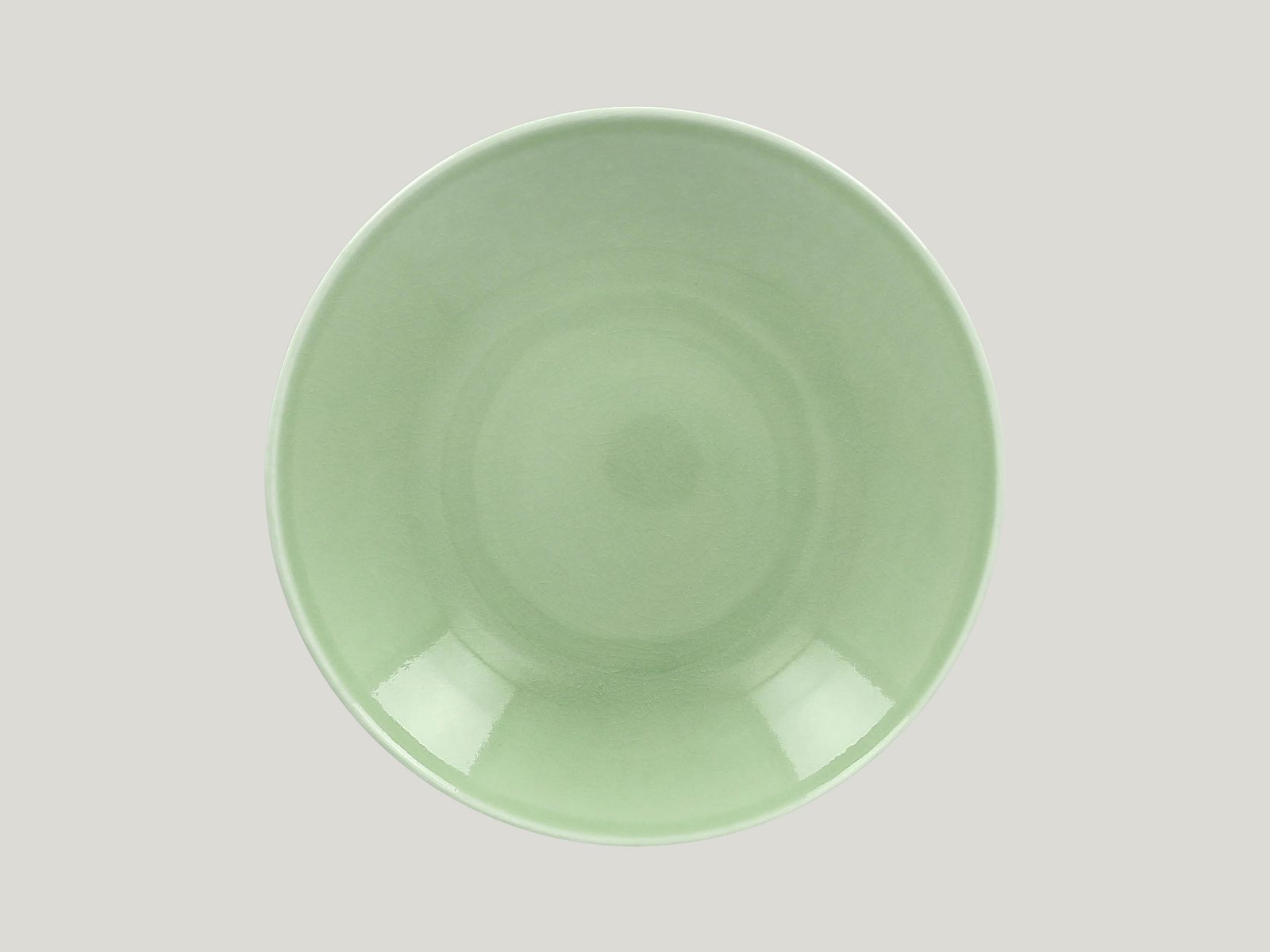 VNBUBC26GR Тарелка круглая "Coupe"  d=26 см., глубокая (1.2л)120cl, фарфор,цвет зеленый, Vintage, RA