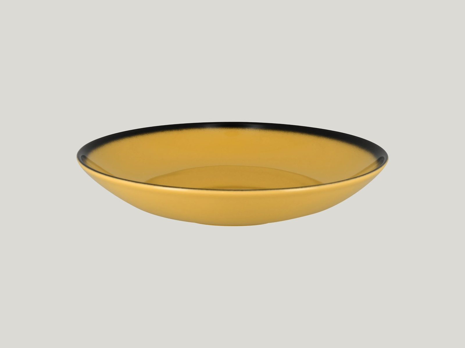 LEBUBC26NY Тарелка круглая "Coupe"  d=26 см., 1.2л, глубокая, фарфор,цвет желтый, Lea, RAK Porcelain