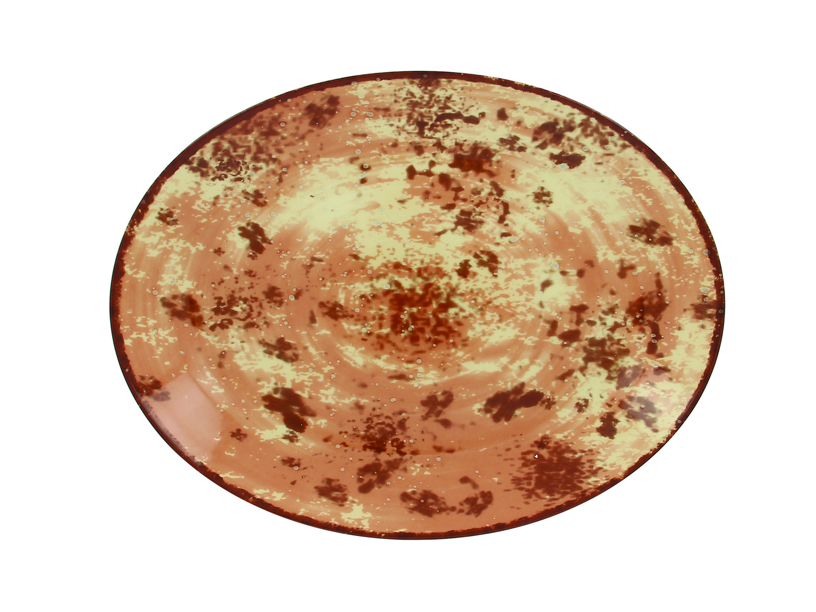 NNOP36PBR Тарелка овальная 36х27 см., плоская, фарфор, Peppery, RAK Porcelain, ОАЭ