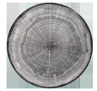 WDBUBC26BG Тарелка круглая "Coupe"  d=26 см., (1.2л)120 cl. глубокая, фарфор,цвет серый, WoodArt, RA