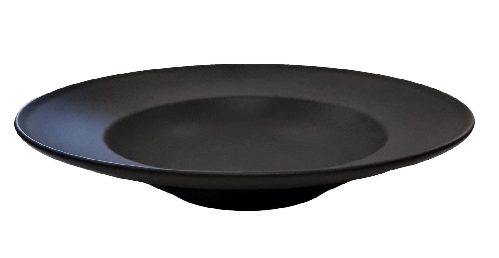 GBSRN26CK141SYH Тарелка круглая  d=26 см., "Reno"глубокая, фарфор,цвет черный матовый, Bodrum