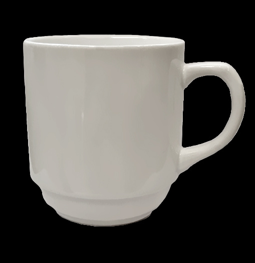 CS0245 Чашка штабелируемая круглая (280мл)28 cl., фарфор,молочно-белый, ., SandStone, Китай