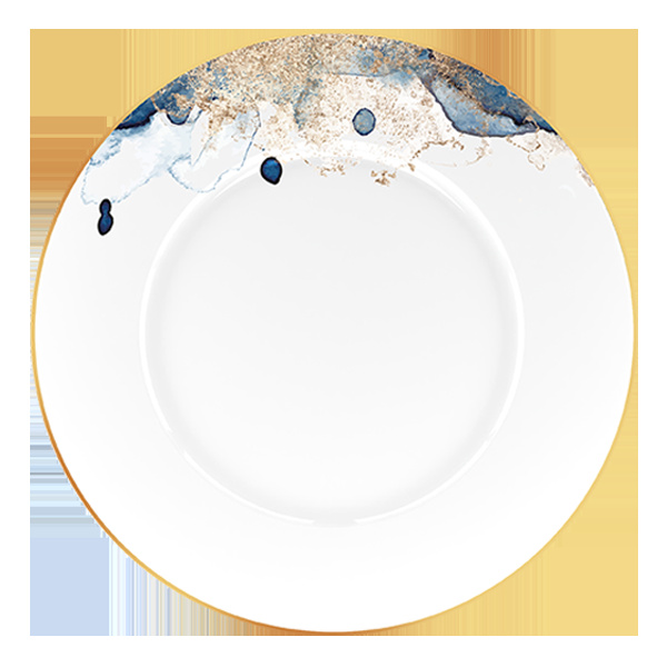 BCFRFP22BD03 Тарелка круглая с бортом d=22  см., плоская, костяной фарфор, Ocean Gold, RAK Porcelain