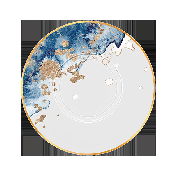 BCFRSA17BD03 Блюдце круглое  d=17  см., для арт.BCFRCU28, костяной фарфор, Ocean Gold, RAK Porcelain