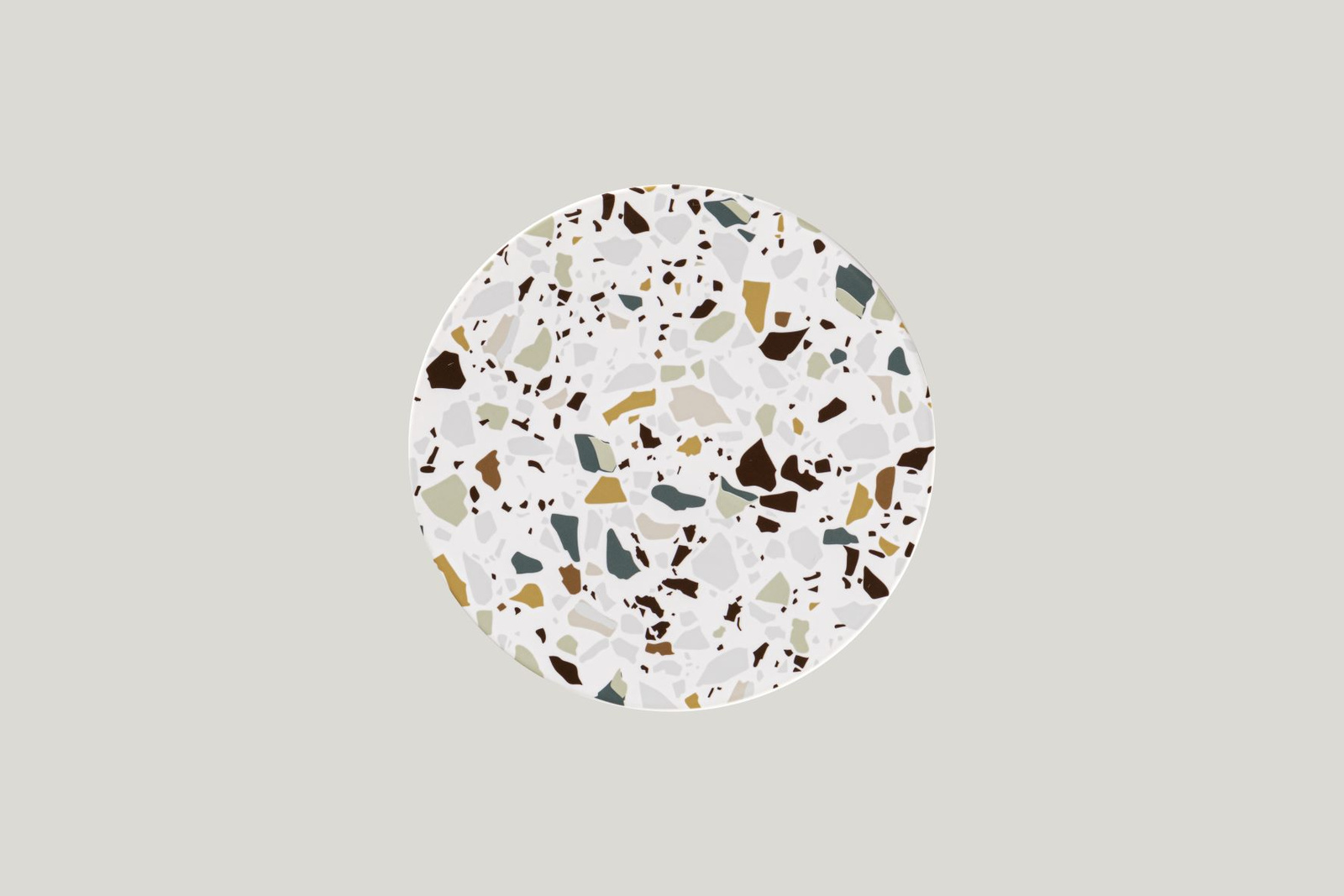 KELUFP27 Тарелка круглая  d=27 см., плоская, фарфор, Kerrazzo, RAK Porcelain, ОАЭ