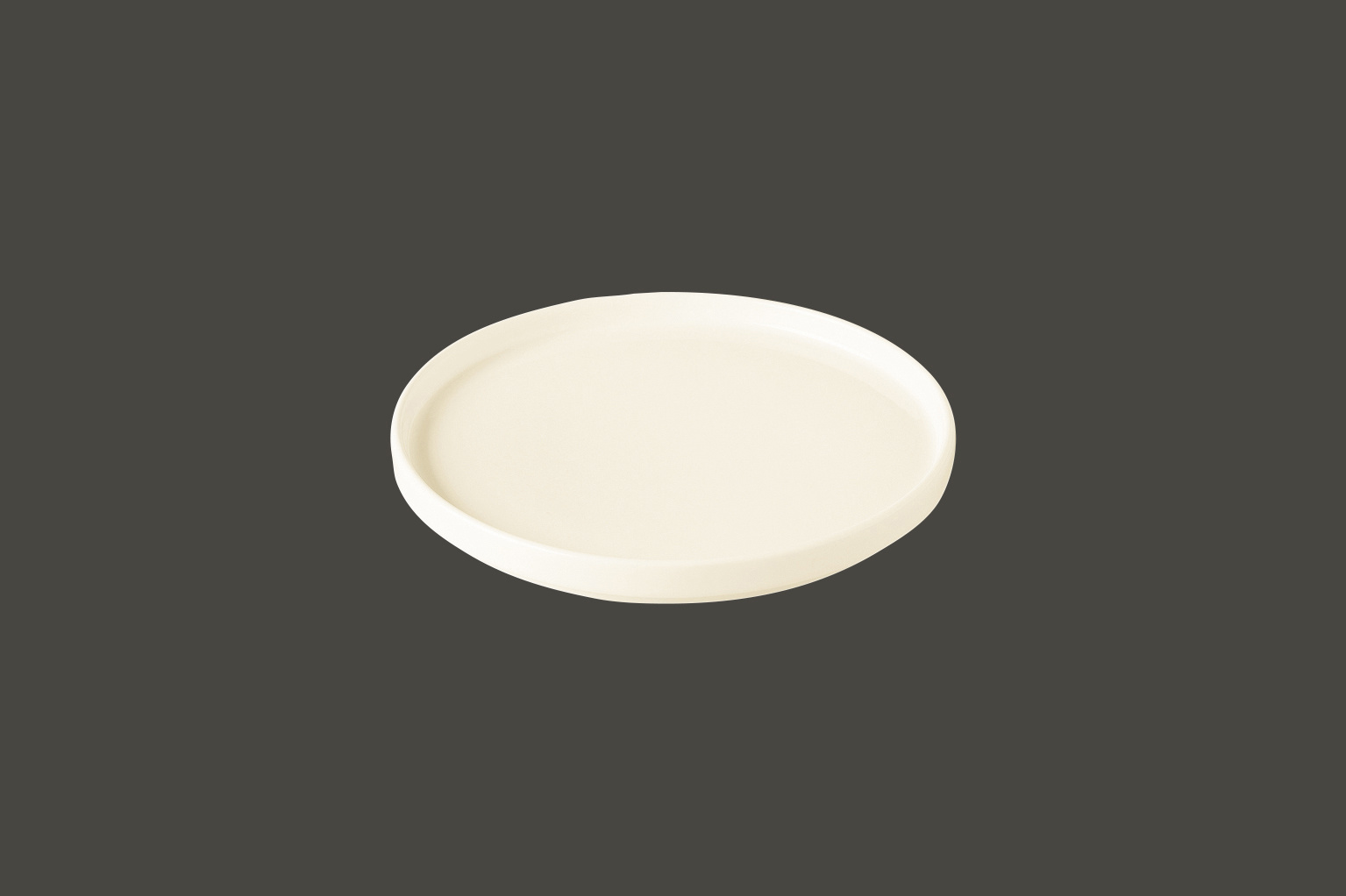 NOLD23 Тарелка круглая борт вертикальный d=23 см., плоская, фарфор, Nordic, RAK Porcelain, ОАЭ
