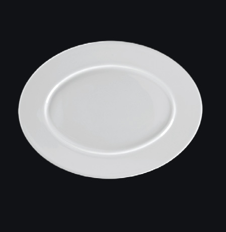 BCFROP26 Тарелка овальная  26х20 см., с бортом , фарфор, Fedra, RAK Porcelain, ОАЭ