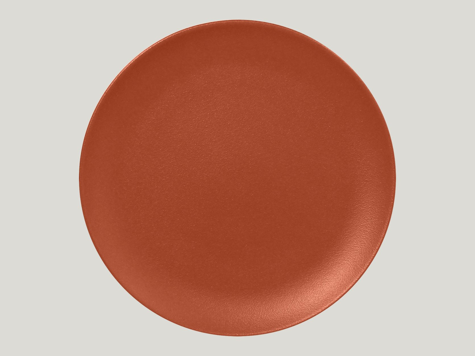 NFNNPR27BW Тарелка круглая "Coupe"  d=27 см., плоская, фарфор, NeoFusion Terra(коричневый), RAK Porc