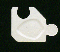OPJP20 Тарелка ассиметричная "Jigsaw" 20х15 см., для фуршетоов, фарфор, Minimax, RAK Porcelain, ОАЭ