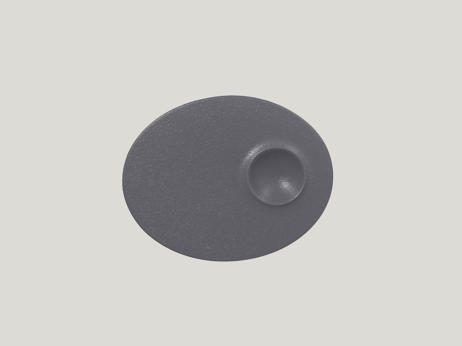 NFMROP18GY Тарелка овальная  18х11 см., плоская, фарфор, NeoFusion Stone(серый), RAK Porcelain, ОАЭ
