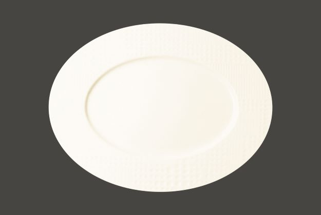 PXOP36 Тарелка овальная  36 см., плоская, фарфор, Pixel, RAK Porcelain, ОАЭ