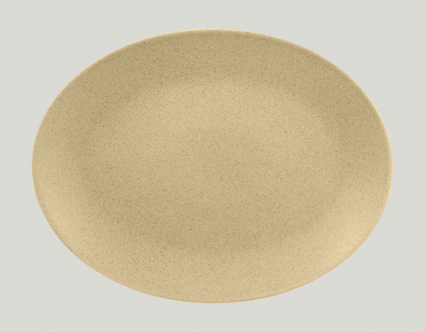 GNNNOP36AL Тарелка овальная 36x27 см., без борта, фарфор, Genesis Mat, RAK Porcelain, ОАЭ