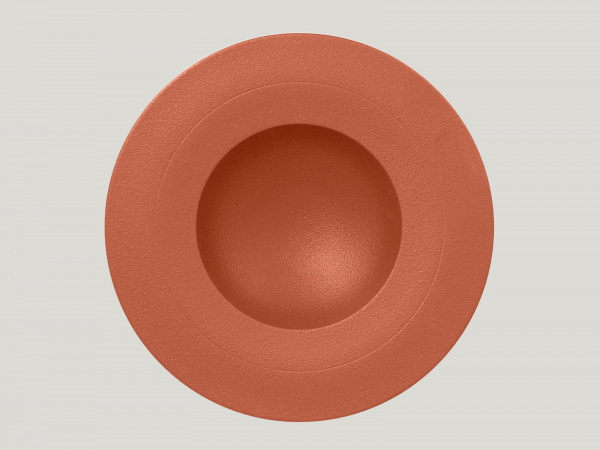 NFGDDP29BW Тарелка круглая  d=29  см., глубокая, фарфор, NeoFusion Terra(коричневый), RAK Porcelain,