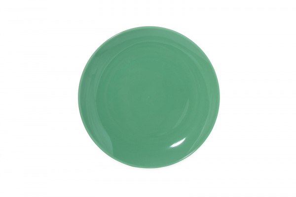 CS0025Green Тарелка круглая "Coupe"  d=27 см., , фарфор,цвет зеленый, Lantana, SandStone, Китай