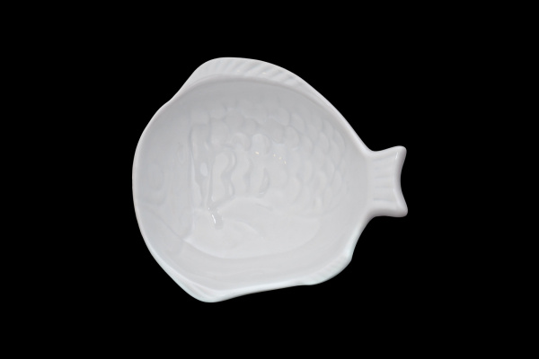 BL01KS00 Салатник-соусник (в форме рыбки) d=7 h=2см., (50мл)5 cl., фарфор, Sea
