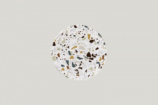 KELUFP19 Тарелка круглая  d=19 см., плоская, фарфор, Kerrazzo, RAK Porcelain, ОАЭ