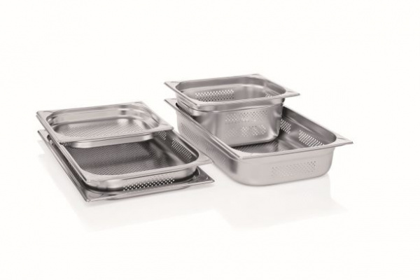 P13100 Гастроемкость перфорированная, 4л., GN1/3-325x175h=100мм., нерж.сталь