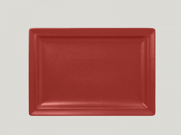 NFCLRP33DR Тарелка прямоугольная  33x23 см., плоская, фарфор, NeoFusion Magma(красный), RAK Porcelai
