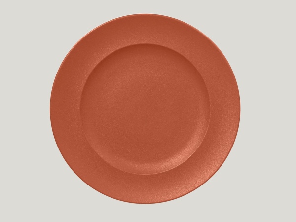 NFCLFP33BW Тарелка круглая  d=33 см., плоская, фарфор, NeoFusion Terra(коричневый), RAK Porcelain, О