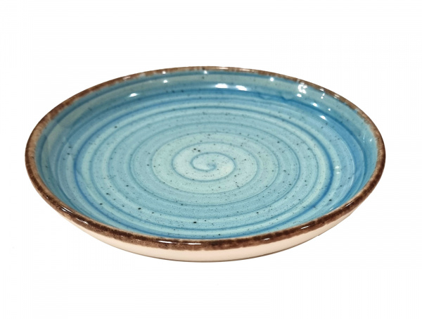 GBSBLB18YDU50TM Тарелка круглая  d=18 см., борт вертикальный, фарфор, Avanos,Turquoise