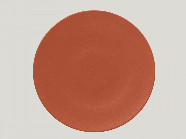 NFSPCP29BW Тарелка круглая  d=29  см., плоская, фарфор, NeoFusion Terra(коричневый), RAK Porcelain,