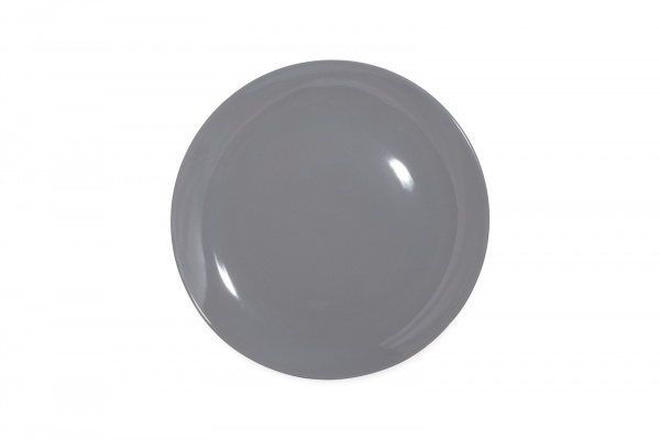 CS0025Grey Тарелка круглая "Coupe"  d=27 см., фарфор,цвет серый, Lantana, SandStone, Китай