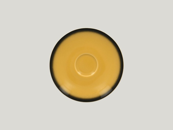 LECLSA17NY Блюдце круглое  d=17  см., для арт.CLCU28, фарфор,цвет желтый, Lea, RAK Porcelain, ОАЭ