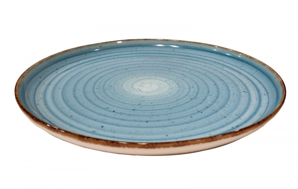GBSBLB25YDU50TM Тарелка круглая  d=25 см., борт вертикальный, фарфор, Avanos,Turquoise